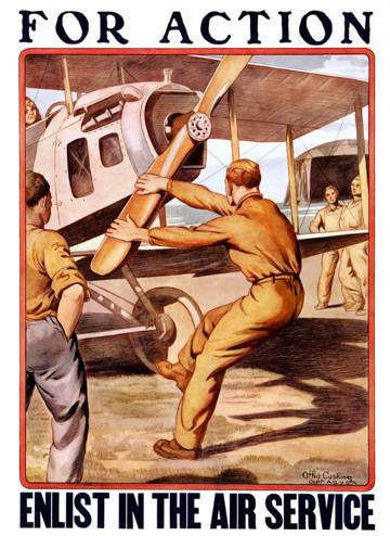 For Action, Enlist in the Air Service 20x30 poster