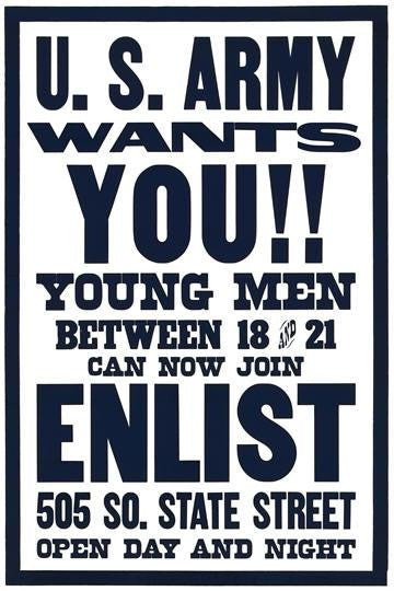 U.S. Army Wants You!! 20x30 poster