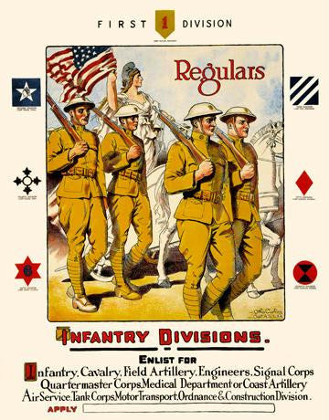 Regulars, Infantry Divisions 20x30 poster