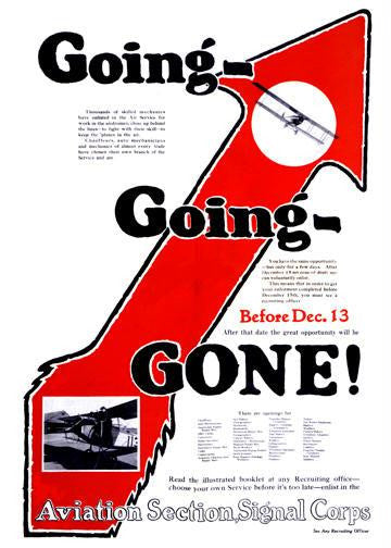 Going - Going - Gone! 20x30 poster