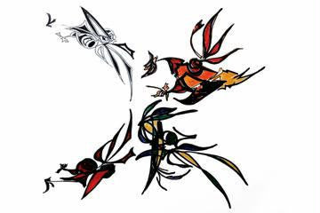 Bugs in Flight 20x30 poster