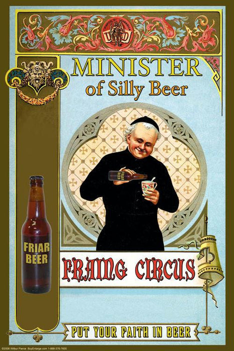 Minister of Silly Beer 20x30 poster