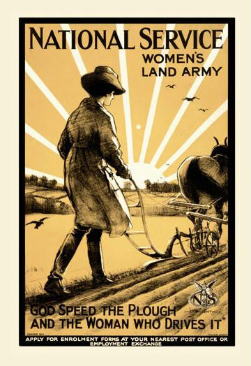 National Service Womens Land Army 20x30 poster