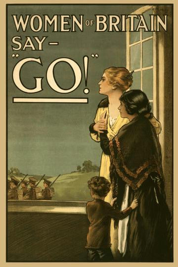 Women of Britain say GO! 20x30 poster