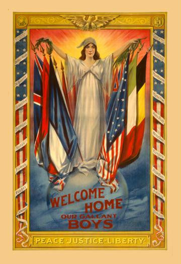 Welcome Home our Gallant Boys 20x30 poster