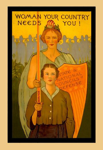 Women your Country Needs You! 20x30 poster