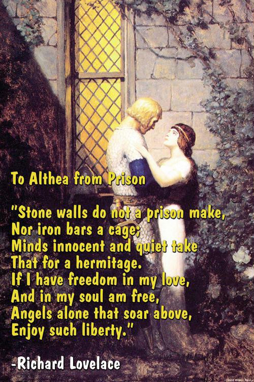 To Althea from Prison 20x30 poster