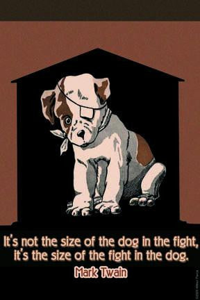 Size of the Dog 20x30 poster