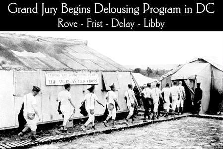 Grand Jury Begins Delousing Program 20x30 poster