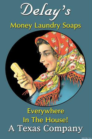 DeLays Money Laundry Soaps 20x30 poster