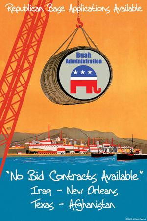 No Bid Contracts Available 20x30 poster