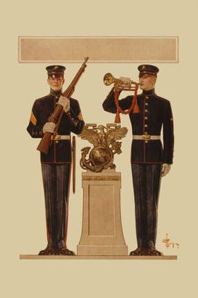 Two Marines 20x30 poster