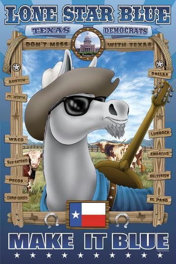 Lone Star Blue - Texas 20x30 poster