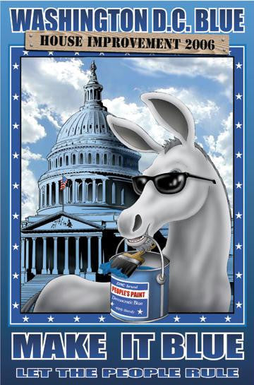 Washington DC Blue - House Improvement 2006 20x30 poster