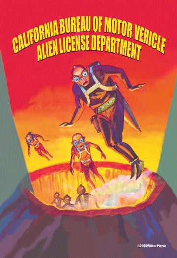 Alien License 20x30 poster