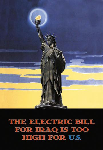 Electric Bill 20x30 poster