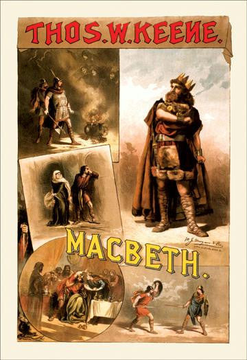 Thos W. keene as Macbeth 20x30 poster