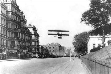 Farman Biplane over Washing ton D.C. 20x30 poster