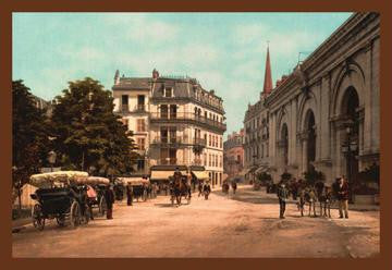 Place de lEstablishment Thermal 20x30 poster