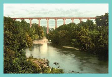 Pontycisyltan Aqueduct, Llangollen, Wales 20x30 poster