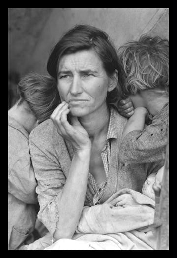 Destitute Pea Pickers in California 20x30 poster