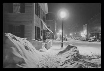 Snowy Night in Woodstock, Vermont 20x30 poster