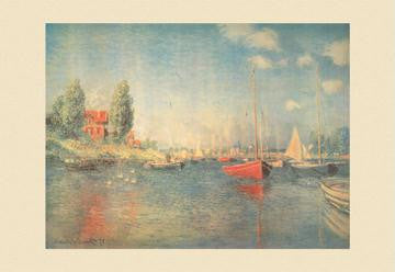 The Red Boats, Argenteruil 20x30 poster