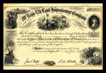 The McKean & Elk Land and Improvement Company 20x30 poster