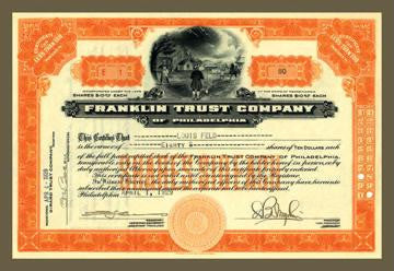 Franklin Trust Company #1 20x30 poster