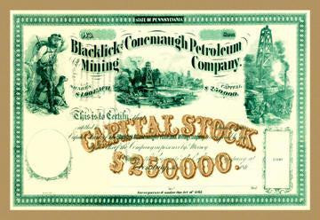 Blacklick & Conemaugh Petroleum Mining Company 20x30 poster