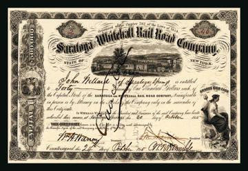 Saratoga and Whitehall Railroad Company 20x30 poster