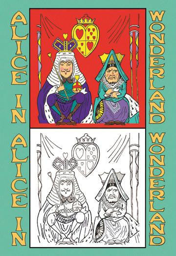 Alice in Wonderland: King and Queen of Hearts - Color Me! 20x30 poster