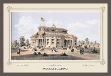 Centennial International Exhibition, 1876 - Indiana Building 20x30 poster