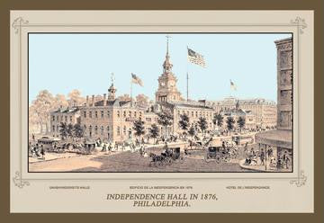 Independence Hall in 1876, Philadelphia 20x30 poster