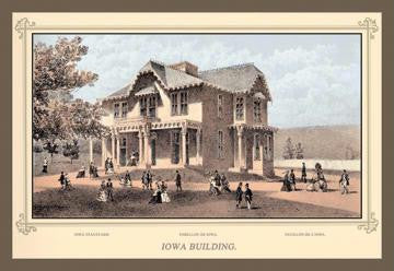 Centennial International Exhibition, 1876 - Iowa Building 20x30 poster