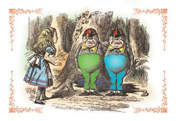 Through the Looking Glass: Tweedledum and Tweedledee 20x30 poster