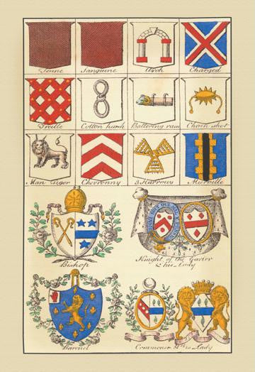 Heraldic Arms - Tenne, Sanguine, et al. 20x30 poster