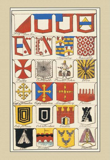 Heraldic Arms - Twemlow, Mascally, et al. 20x30 poster