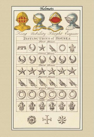 Helmets and Distinction of Houses 20x30 poster