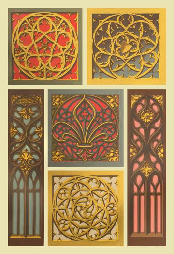 Medieval Window Design 20x30 poster