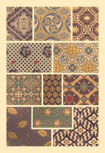 Japanese Patterns #2 20x30 poster