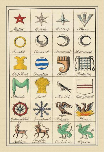 Heraldic Charges - Mullet, Estoile, et al. 20x30 poster