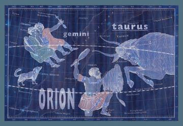 Taurus, Orion and Gemini #2 20x30 poster