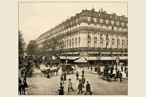 The Grand Hotel and the Caf  de la Paix 20x30 poster