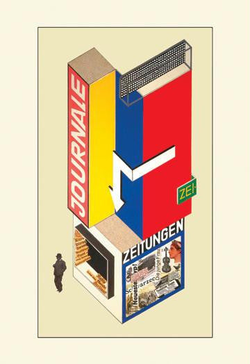 Entwurf eines Kiosk (Design of a Newsstand) 20x30 poster