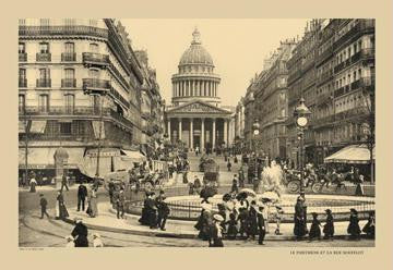 Pantheon and Soufflot Street 20x30 poster