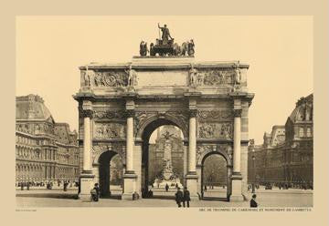 Carousal Triumphal Arch and Monument Gambetta 20x30 poster