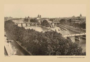 The Seine and the City-Isle 20x30 poster