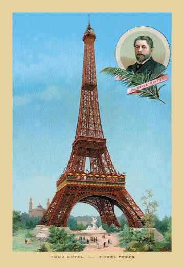 The Eiffel Tower at the Paris Exhibition, 1889 20x30 poster