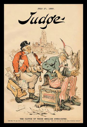 Judge Magazine: The Clutch of those English Syndicates 20x30 poster